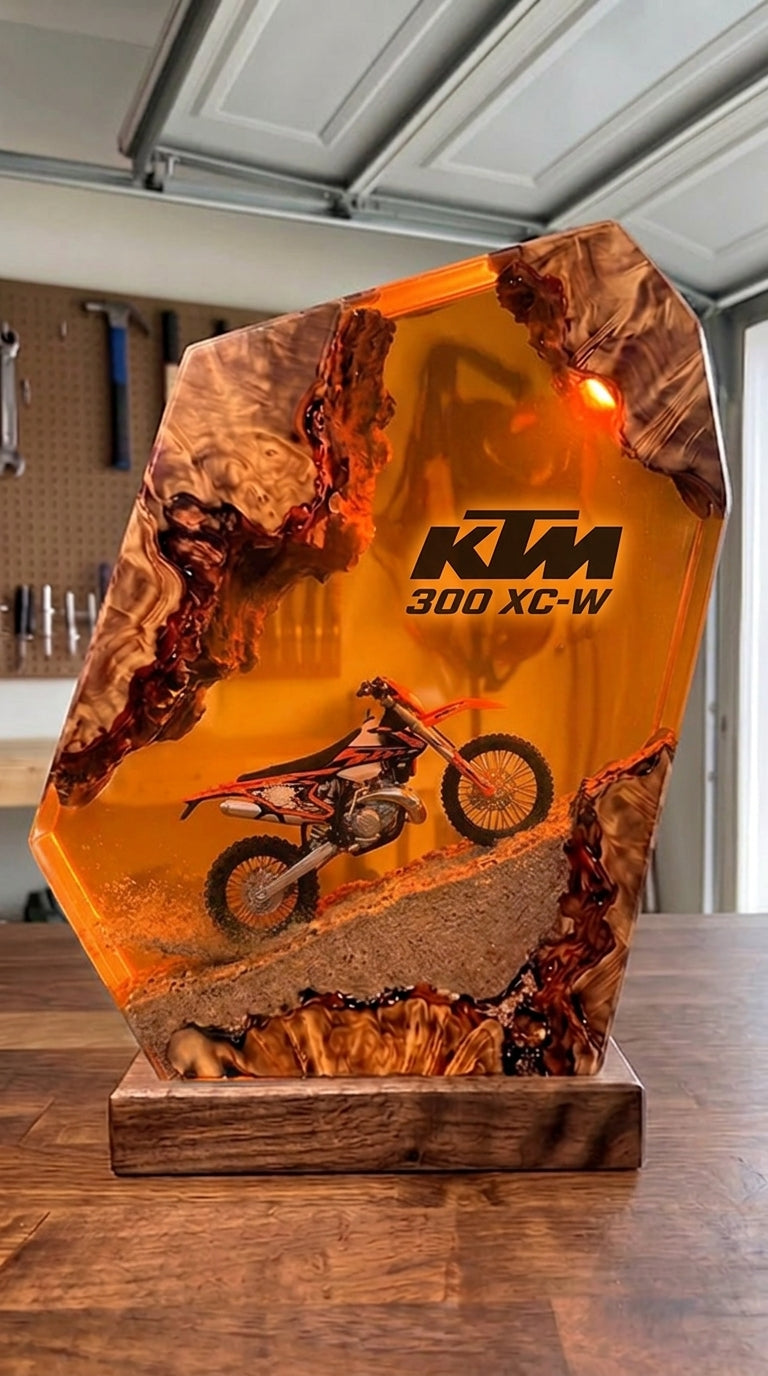 Handmade Dirt Bike Resin Lamps™