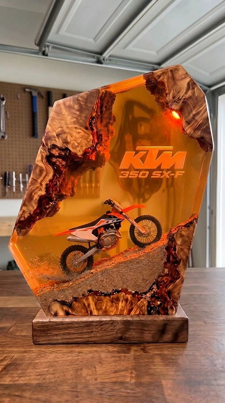 Handmade Dirt Bike Resin Lamps™
