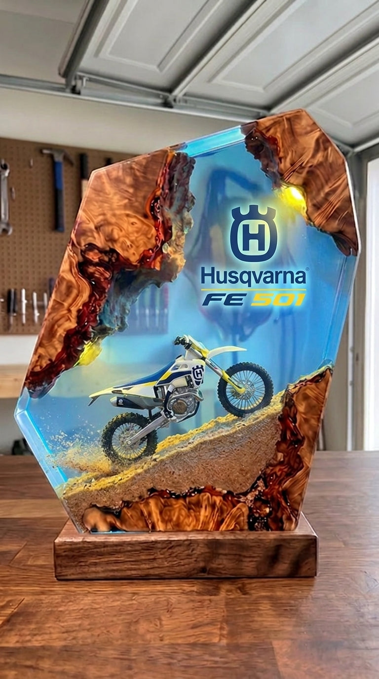 Handmade Dirt Bike Resin Lamps™