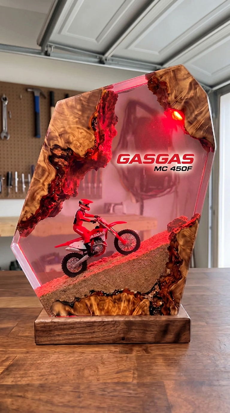 Handmade Dirt Bike Resin Lamps™