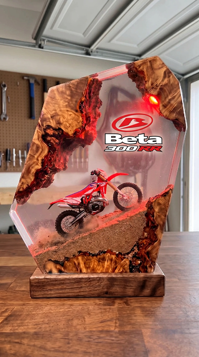 Handmade Dirt Bike Resin Lamps™