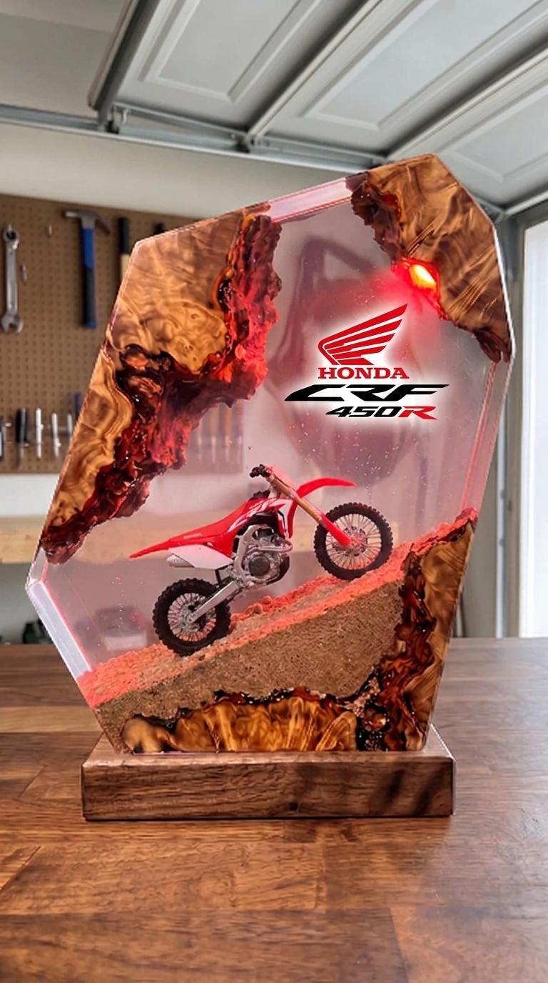 Handmade Dirt Bike Resin Lamps™