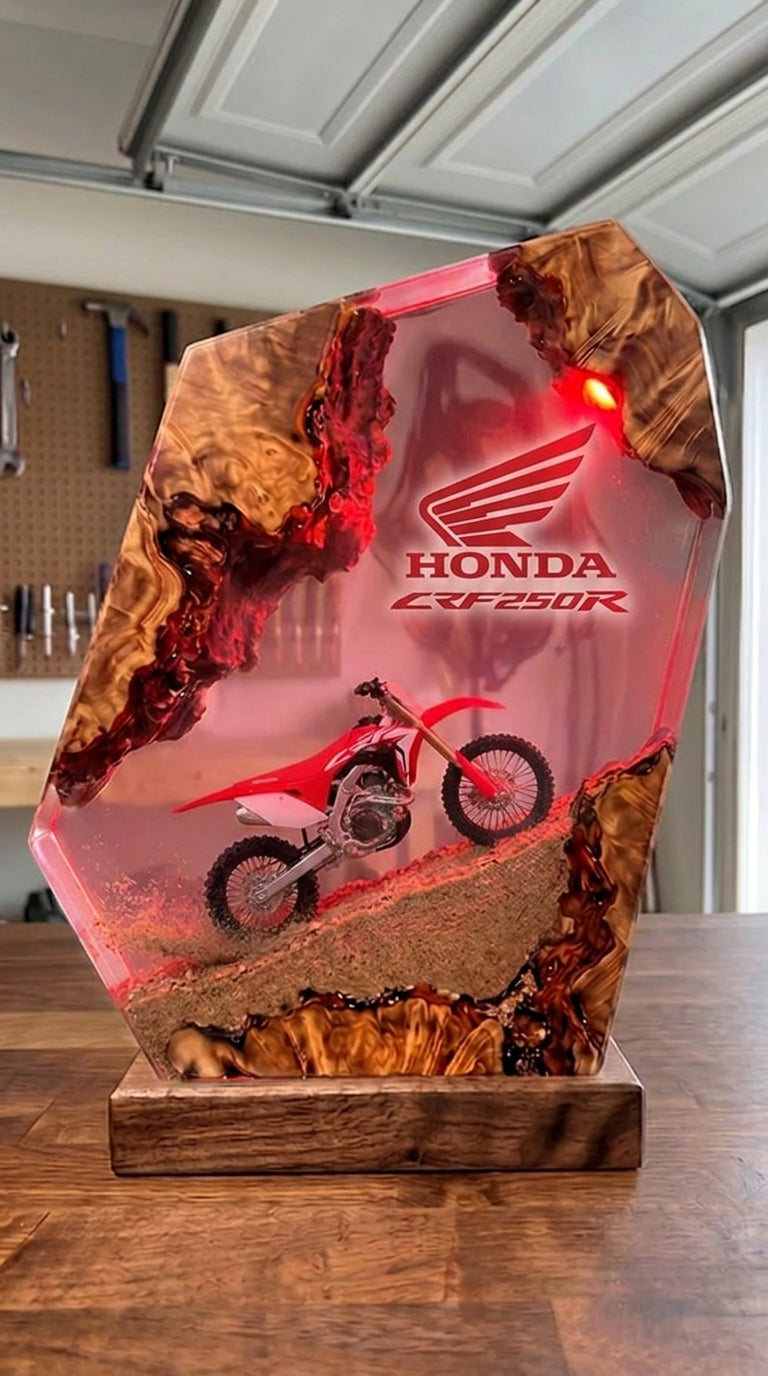 Handmade Dirt Bike Resin Lamps™