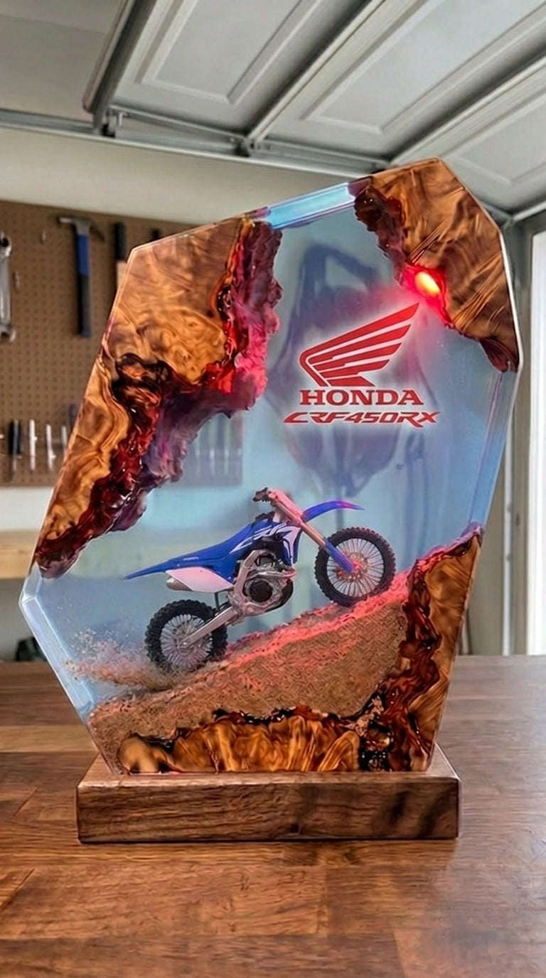 Handmade Dirt Bike Resin Lamps™