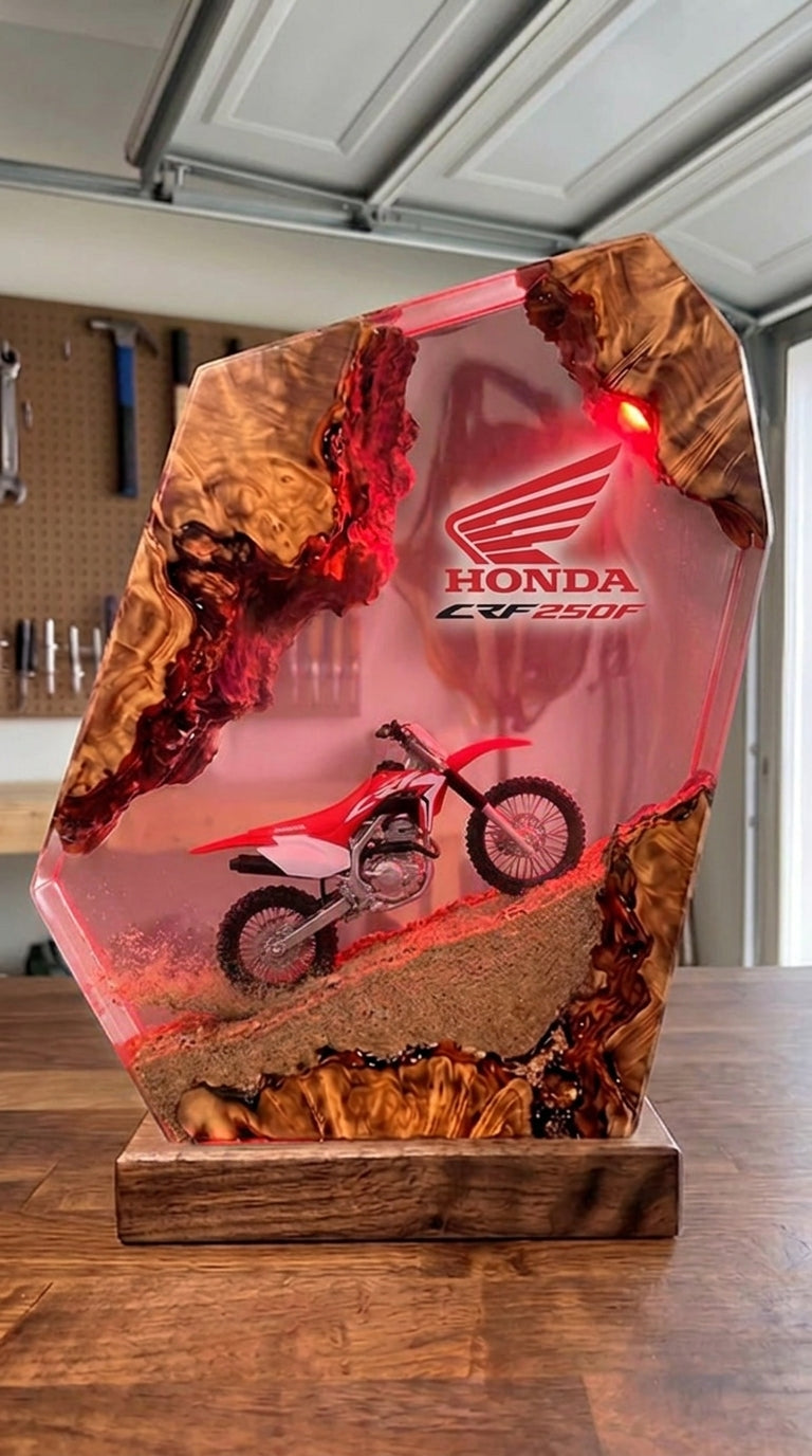 Handmade Dirt Bike Resin Lamps™