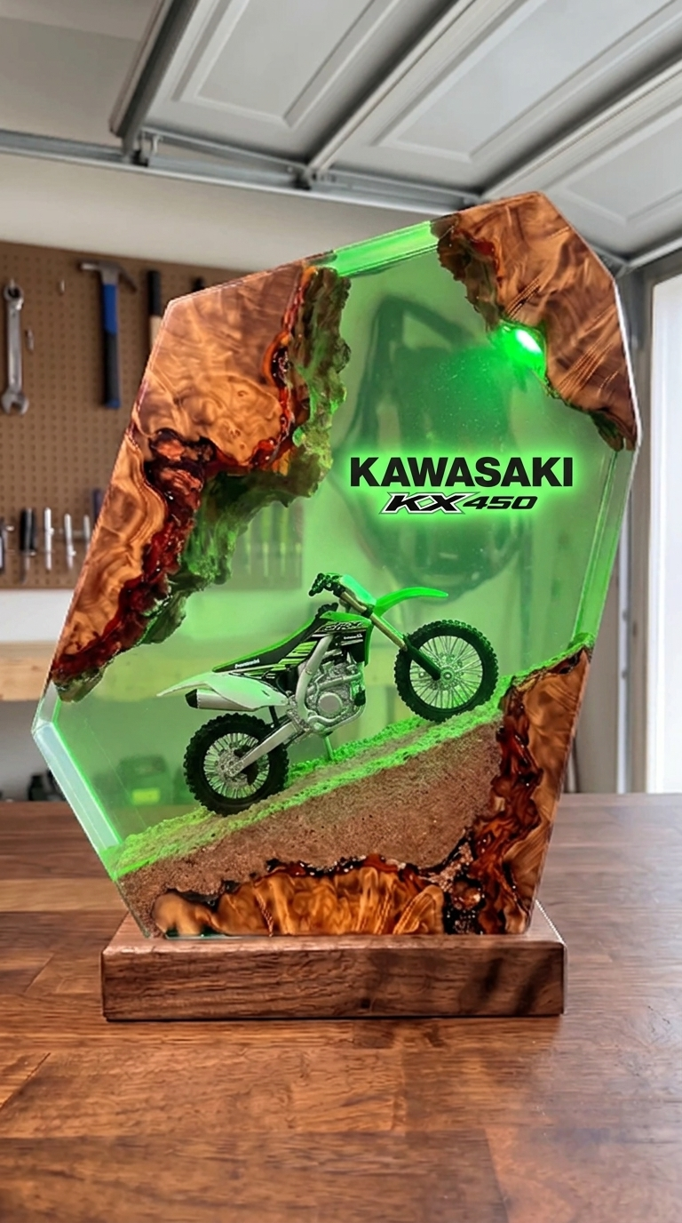 Handmade Dirt Bike Resin Lamps™
