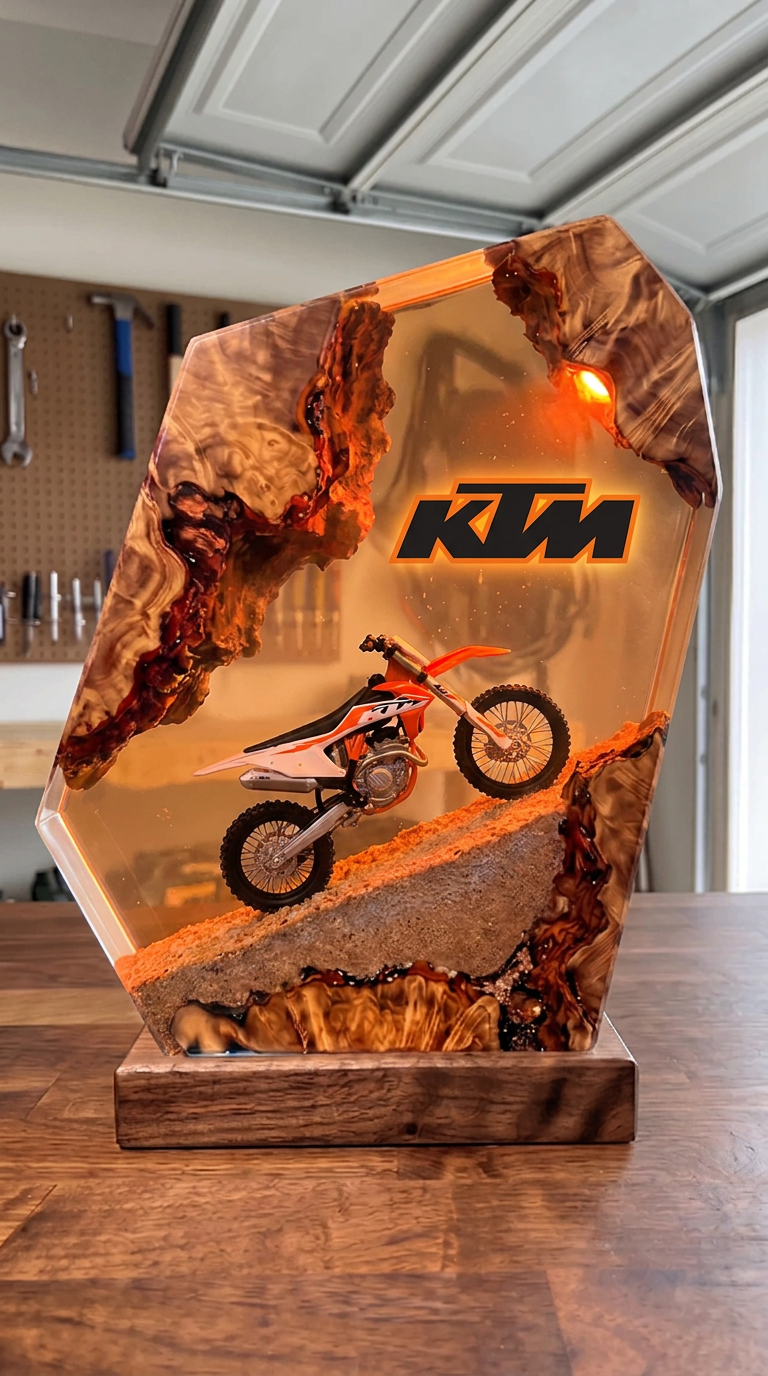 Handmade Dirt Bike Resin Lamps™